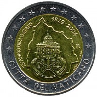 Vaticaan 2 euro 2004 75 jaar staat Vaticaan BU in blister